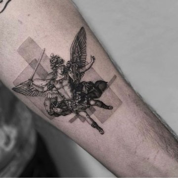 tatuaje de alas de ángel