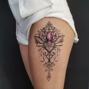 flor de loto tatuaje