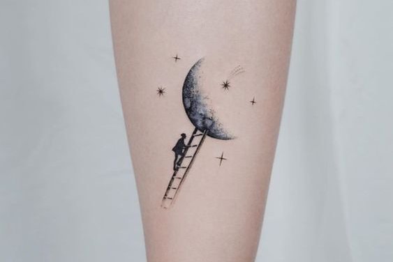 tatuaje luna