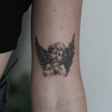 tatuaje de alas de ángel