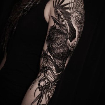 cuervos tatuajes