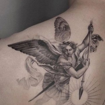 tatuaje de alas de ángel