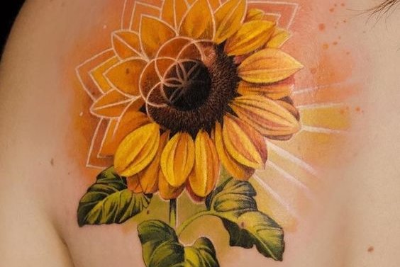 Tatuaje de girasol