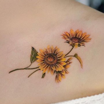 Tatuaje de girasol