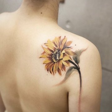 Tatuaje de girasol