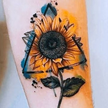 Tatuaje de girasol