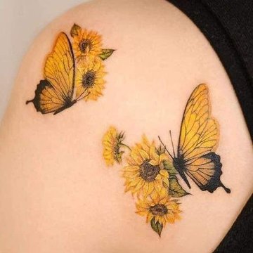 Tatuaje de girasol