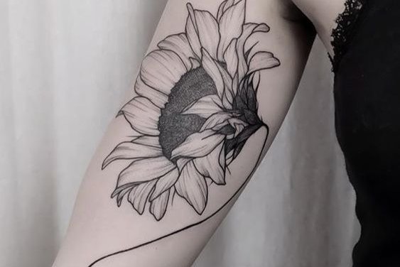 Tatuaje de girasol