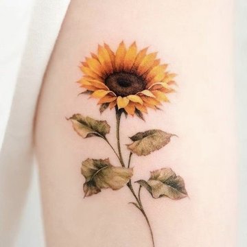 Tatuaje de girasol