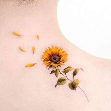 Tatuaje de girasol
