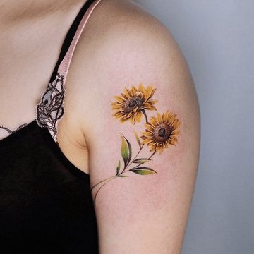 Tatuaje de girasol