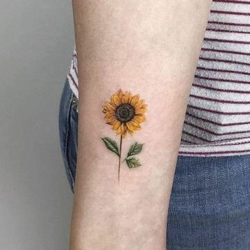 Tatuaje de girasol