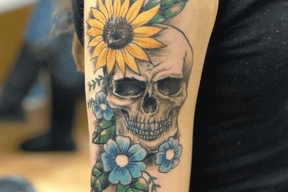 Tatuaje de girasol