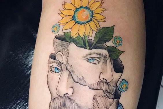 Tatuaje de girasol