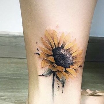 Tatuaje de girasol