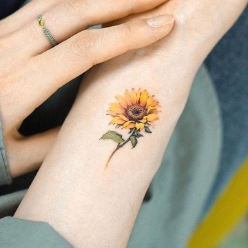 Tatuaje de girasol