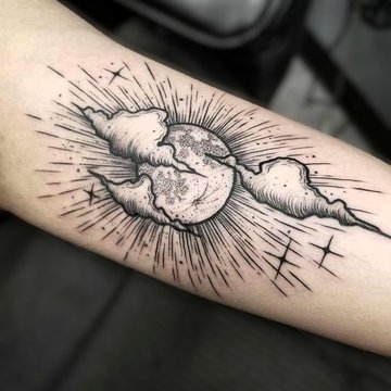 tatuaje nube