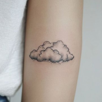 tatuaje nube