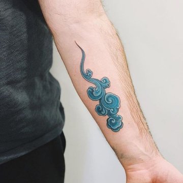 tatuaje nube
