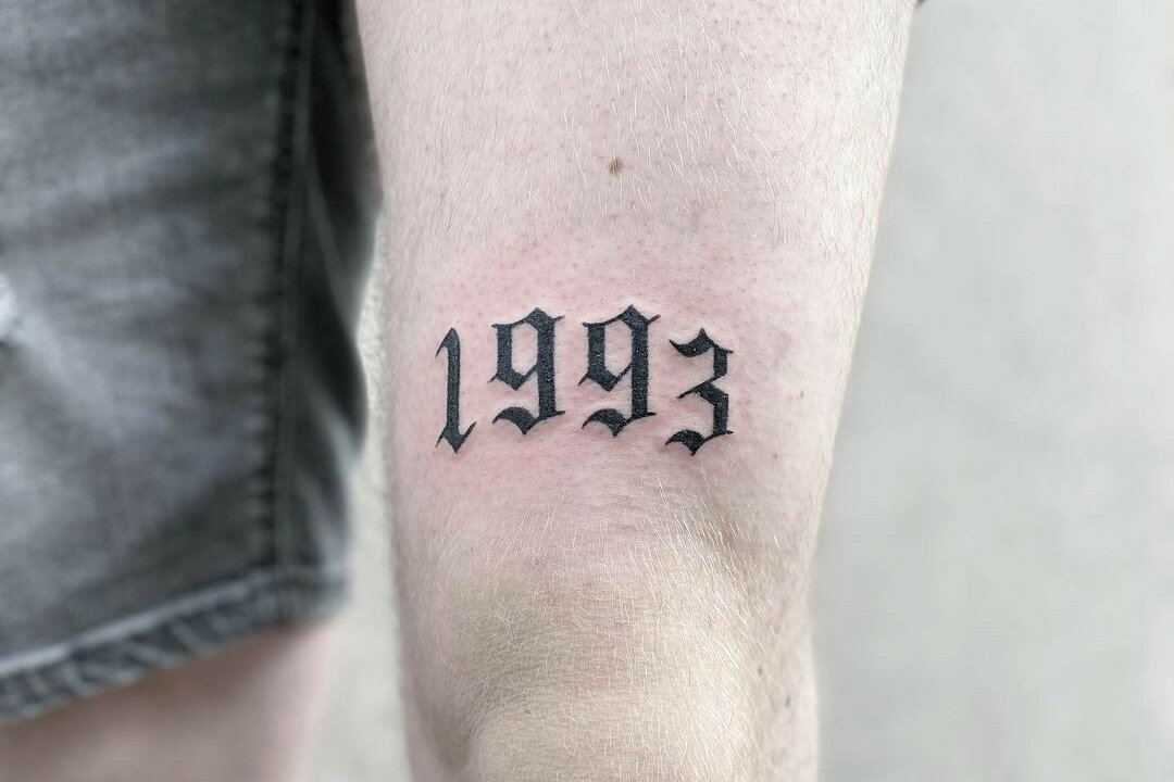 Tatuaje con números