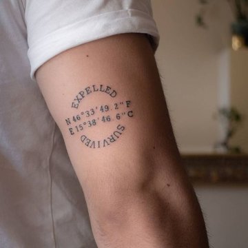 Tatuaje con números