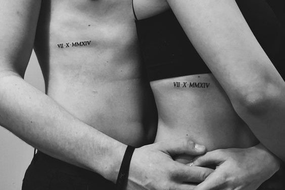Tatuaje con números