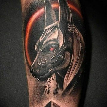 tatuaje anubis