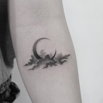 tatuaje luna
