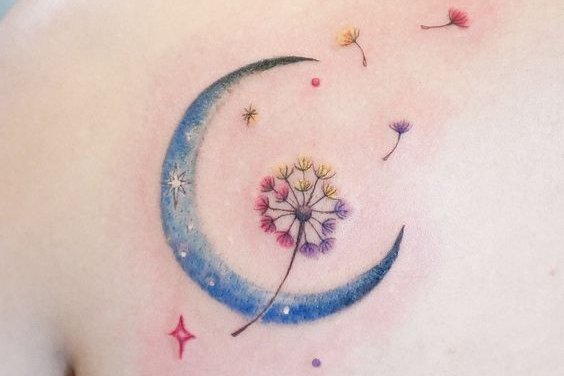 tatuaje de Diente de León