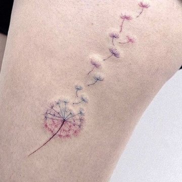 tatuaje de Diente de León