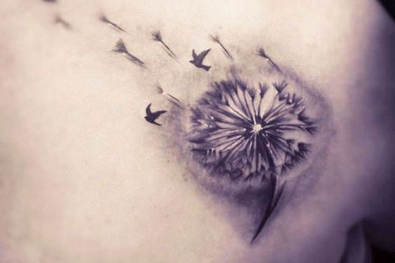tatuaje de Diente de León