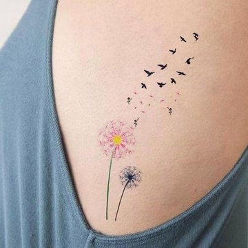 tatuaje de Diente de León