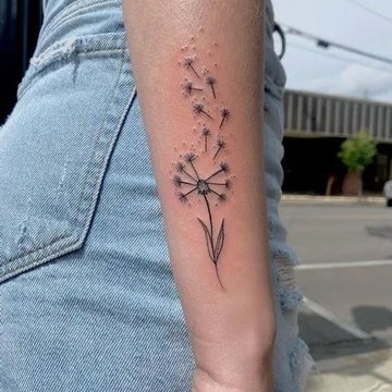 tatuaje de Diente de León