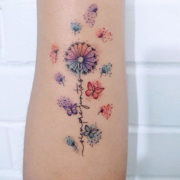 tatuaje de Diente de León