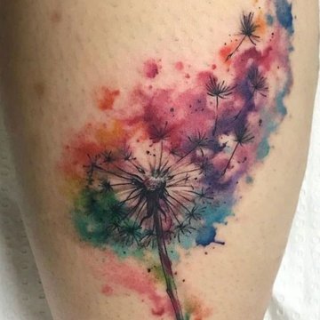 tatuaje de Diente de León
