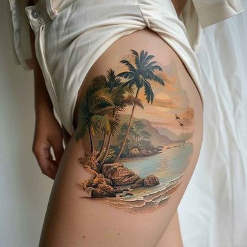 tatuaje de palma