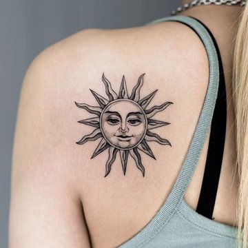 tatuaje de sol