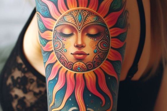 tatuaje de sol