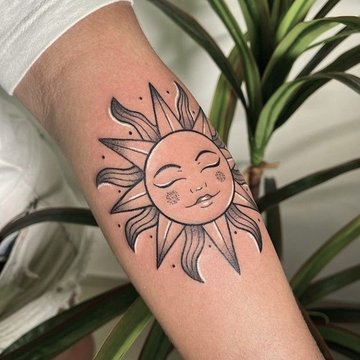 tatuaje de sol