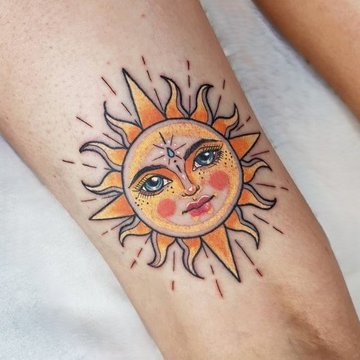 tatuaje de sol