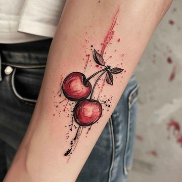 tatuaje cereza