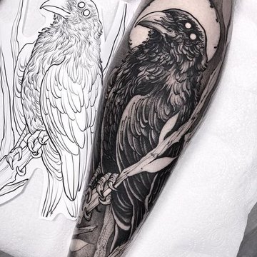 cuervos tatuajes