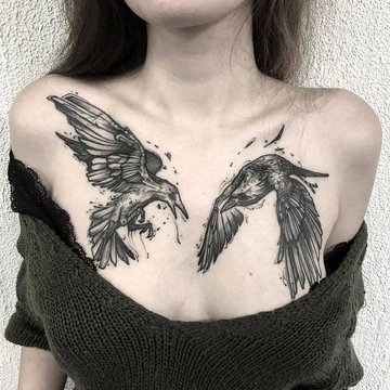 cuervos tatuajes